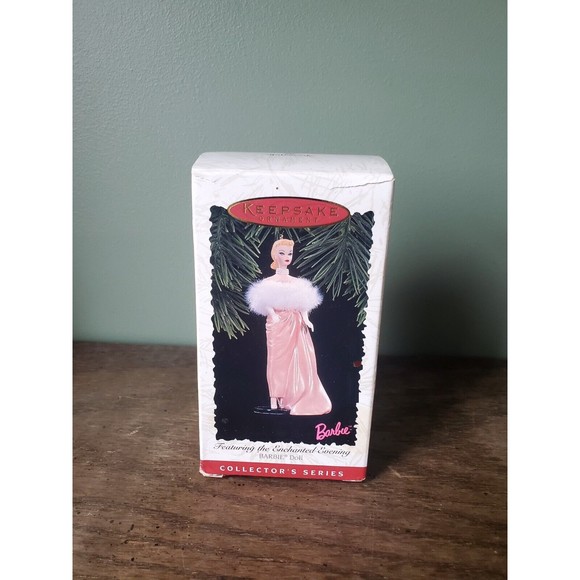 1996 Hallmark Keepsake Barbie Ornament Enchanted Evening Barbie - Picture 9 of 11